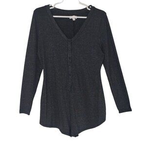 Colsie, short polyester and spandex short jumpsuit, dark gray color for women.
